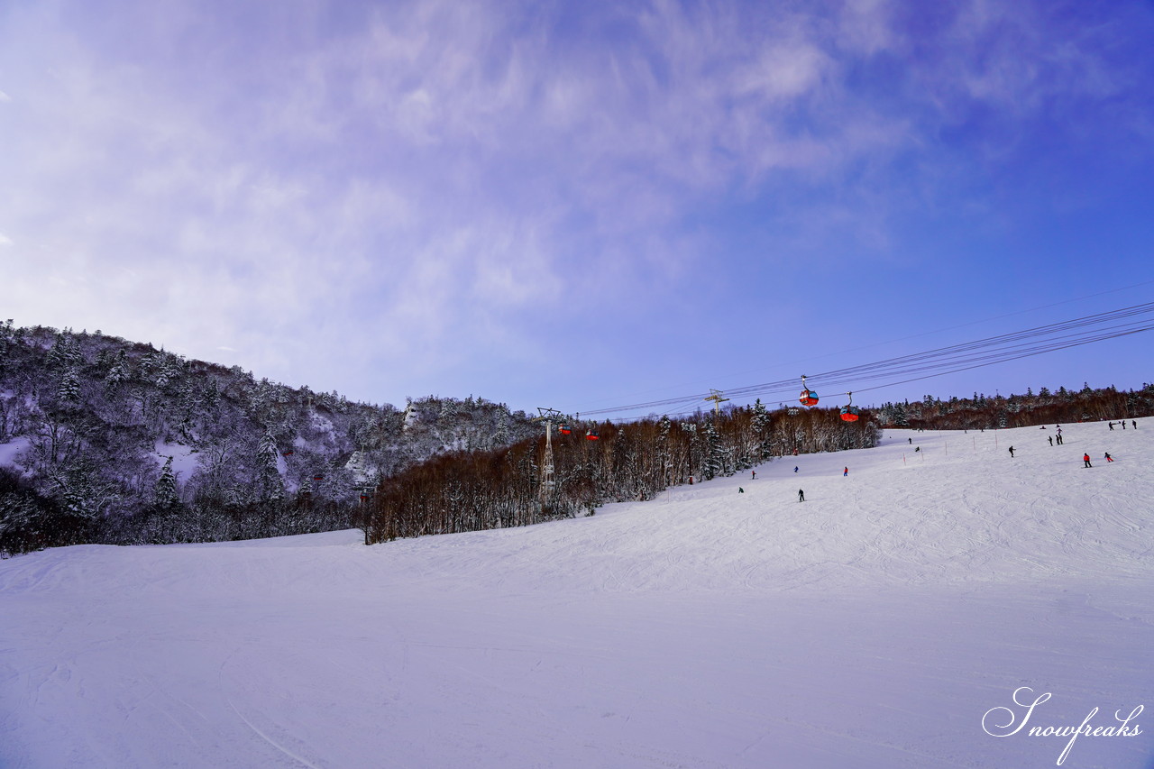 札幌国際スキー場 これぞ北海道。粉雪が降り積もったゲレンデはコンディション良好！そして、早くも全コース滑走可能です(*^^)v